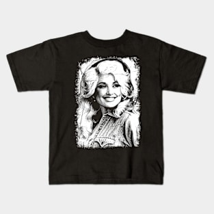 Dolly Parton 80s 90s Vintage Kids T-Shirt